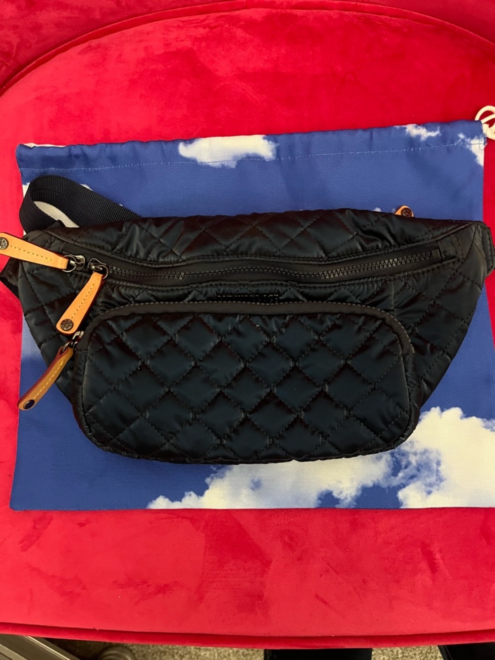 MZ Wallace Navy Small Metro Sling  NWOT